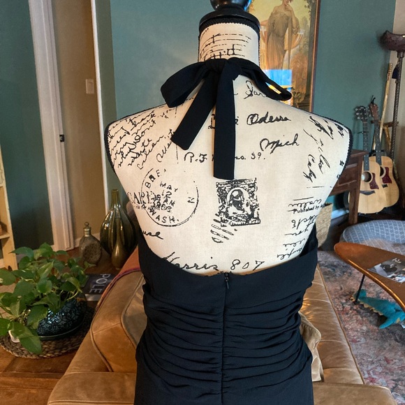 NWT Jones New York Black Halter Cocktail Dress - Picture 3 of 10